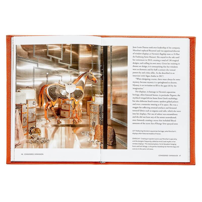 Graphic Image Little Book of Hermes Coffee Table Book, Leather, Orange