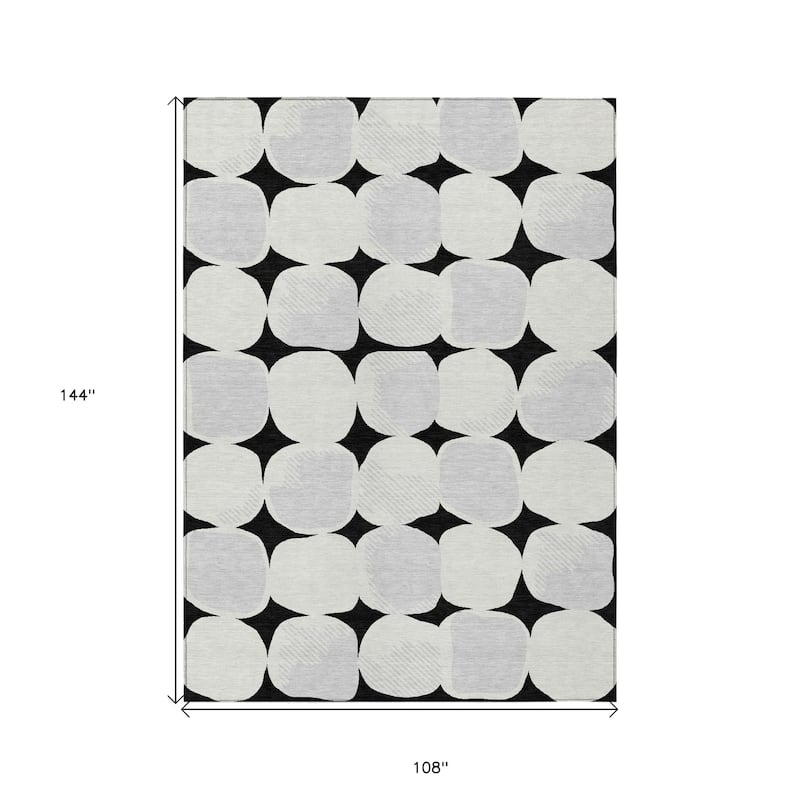 HomeRoots Abstract Transitional Rectangle Outdoor Rug