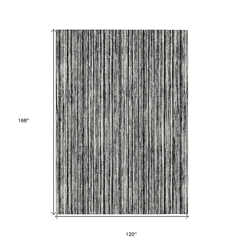 HomeRoots Striped Transitional Rectangle Outdoor Rug