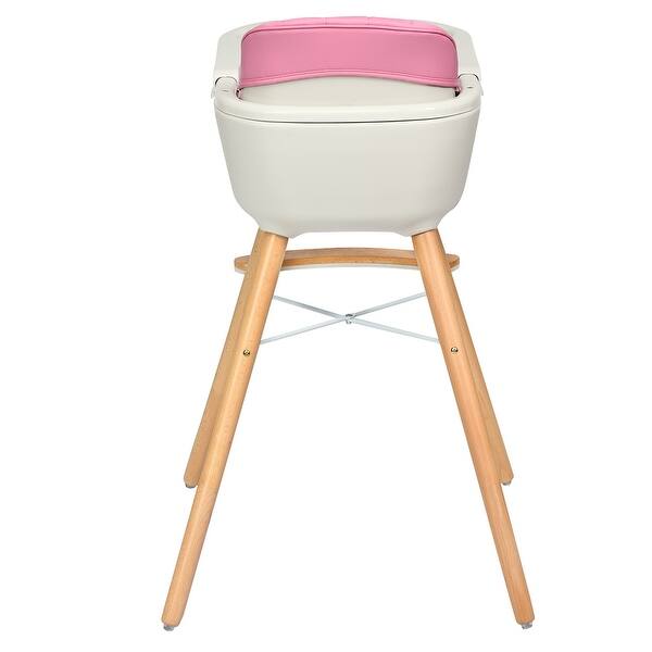 Shop Babyjoy 3 In 1 Convertible Wooden High Chair Baby Toddler Highchair W On Sale Overstock 28904020
