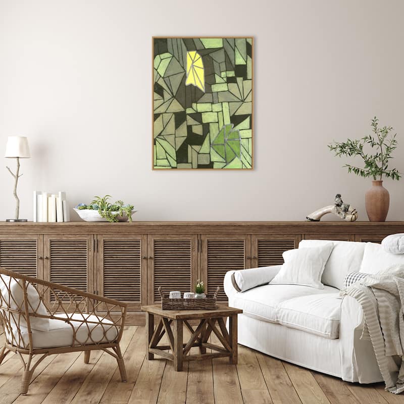 Amanti Art Cubic Prism II by Vanna Lam Framed Canvas Wall Art Print - Sylvie Maple