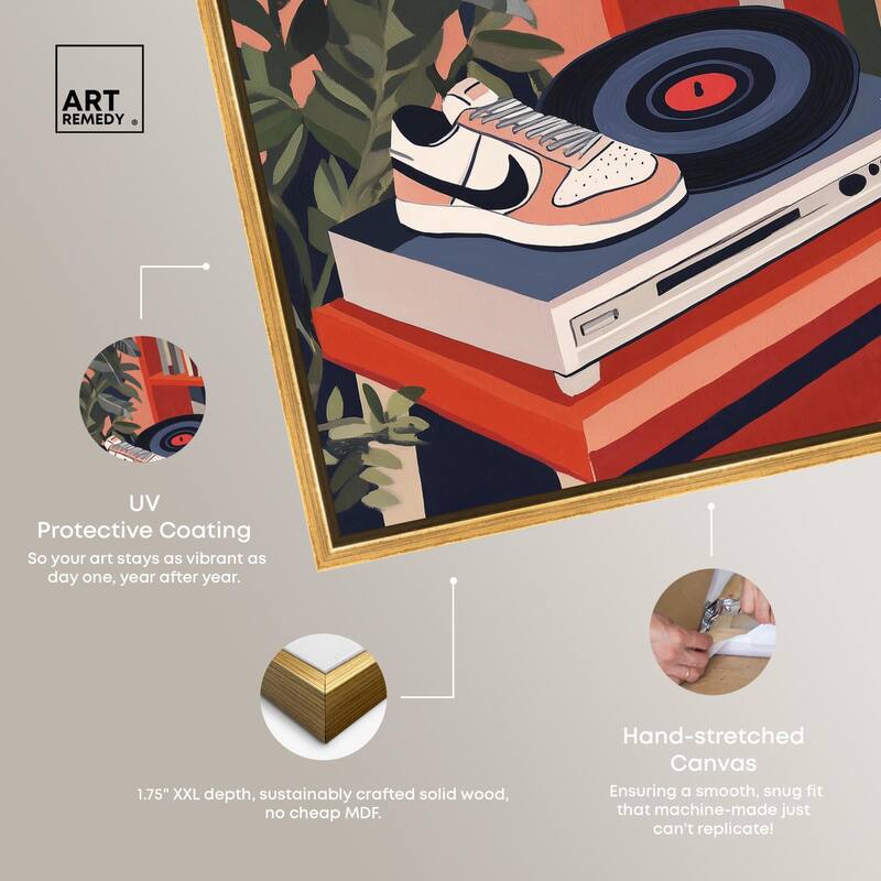 Vinyl and Sneaker Canvas by Art Remedy