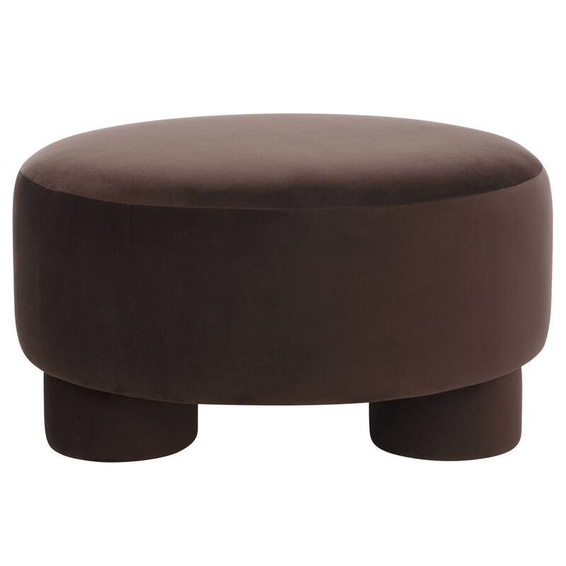 SAFAVIEH Naref Upholstered Round Cocktail Ottoman