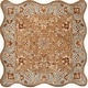 preview thumbnail 20 of 46, SAFAVIEH Handmade Heritage Traditional Brown/ Blue Wool Rug 6' Scallop Square - Beige/Blue - Square