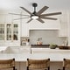 preview thumbnail 16 of 15, 60" Farmhouse Large Windmill Dimmable Ceiling Fan with Light and Remote