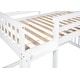 preview thumbnail 8 of 18, Twin Over Twin Floor Bunk Bed, Playhouse Floor Bunk Bed with Climbing Ramp, Ladder, Safety Guardrails