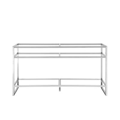 James Martin Vanities Boston 63" Double Basin Stainless Steel Sink