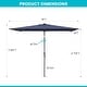 preview thumbnail 20 of 18, Pellebant 9 x 5 FT Patio Market Umbrella, Base Not Included