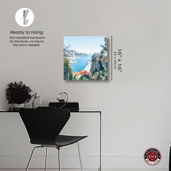 St Tropez Views Landscape Photography Canvas Wall Art by Notoriart, Gallery Wrapped