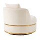 preview thumbnail 57 of 62, 360 Degree Swivel Accent Chair Velvet Modern Upholstered Barrel Chair Over-Sized Soft Chair with Seat Cushion