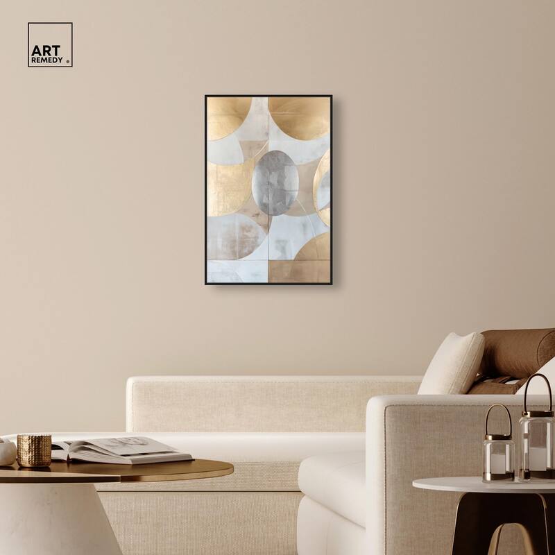 Golden Orb II Canvas by Art Remedy