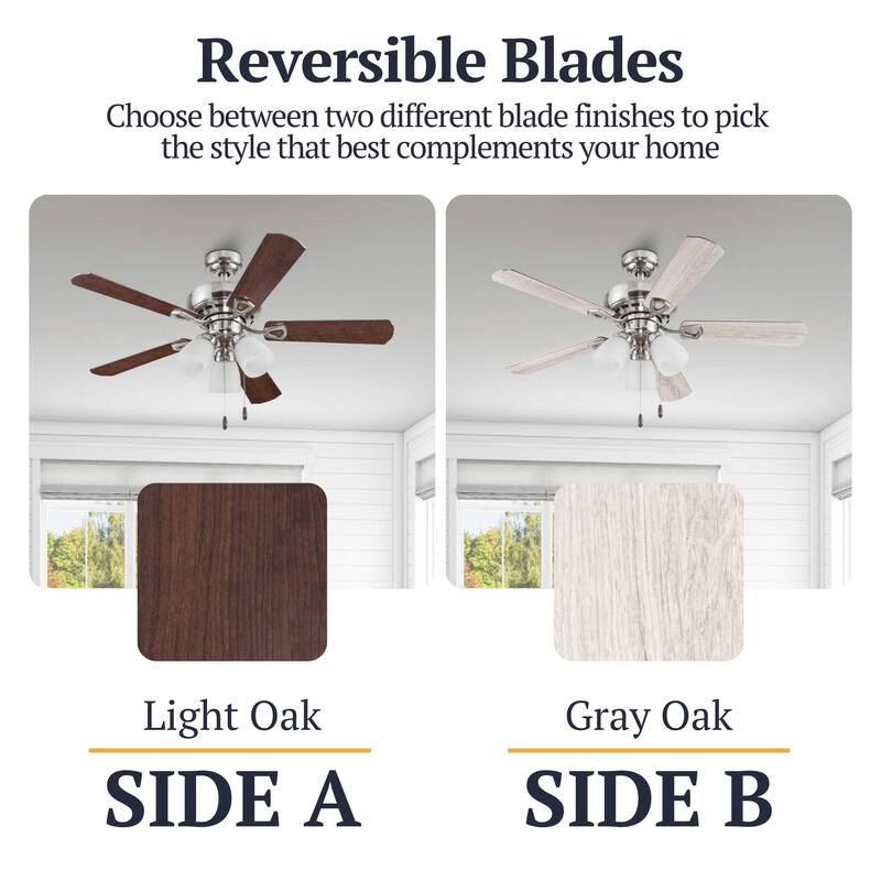 44" Prominence Home Miller Park Indoor Ceiling Fan, Espresso Bronze - 44