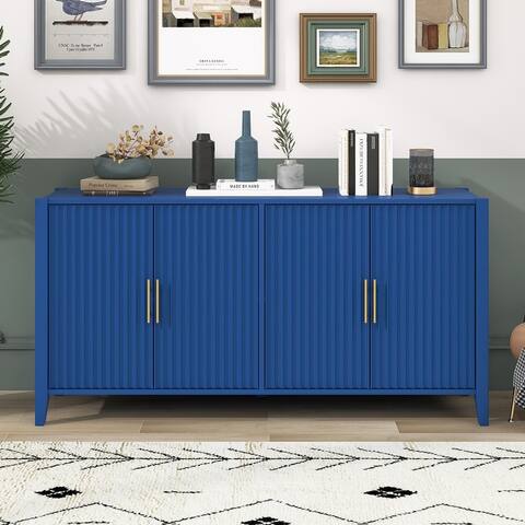 Accent Storage Cabinet with Metal Handles
