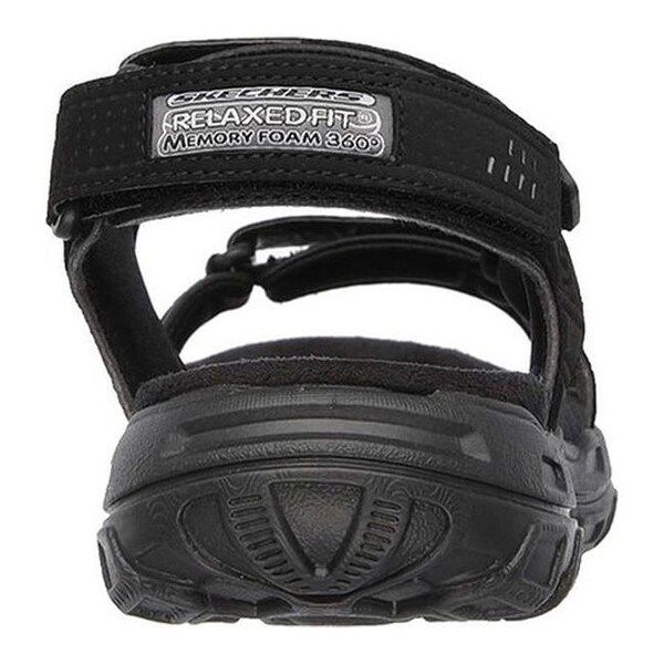Shop Skechers Men's Relaxed Fit Conner Louden Sandal Black Shop Skechers Men's Relaxed Fit Conner Louden Sandal Black