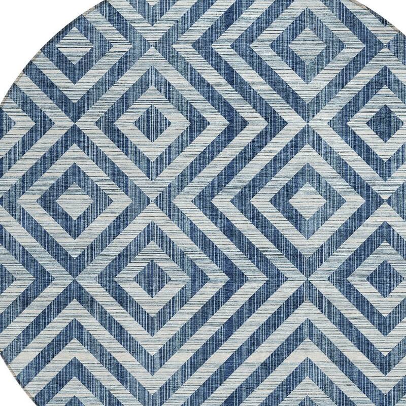 HomeRoots Geometric Transitional Rectangle Outdoor Rug