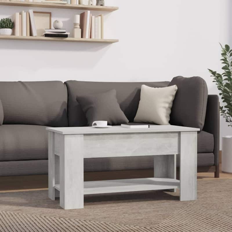 vidaXL Coffee Table Lift Top End Table Accent Side Sofa Table Engineered Wood - 39.8" x 19.3" x 20.5"