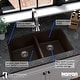 preview thumbnail 28 of 50, Karran Undermount Quartz Double Bowl Kitchen Sink