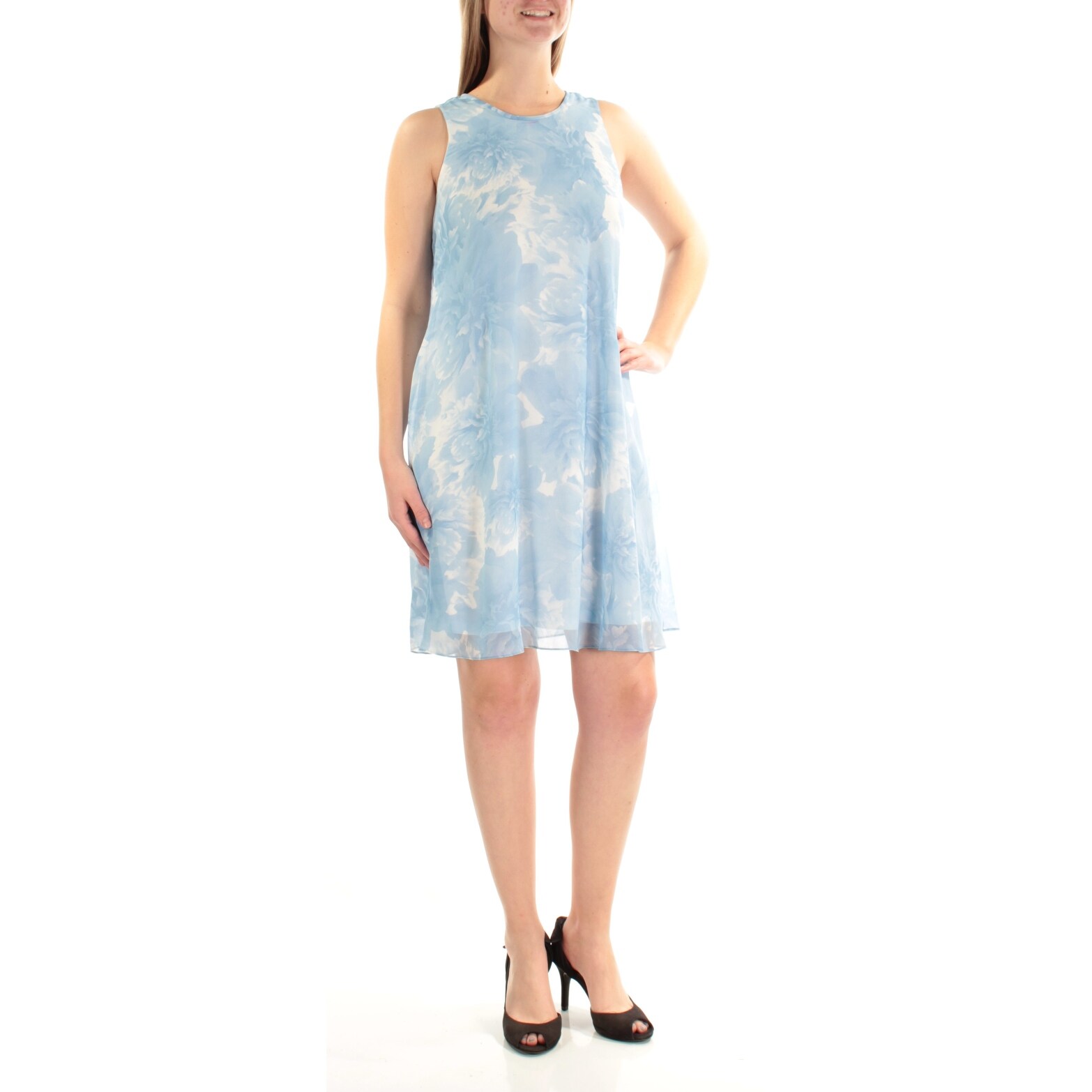 calvin klein baby blue dress