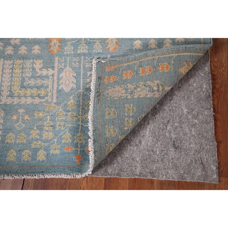 Light Blue Kazak Accent Rug Hand-Knotted Wool Carpet - 3'1" x 4'4"