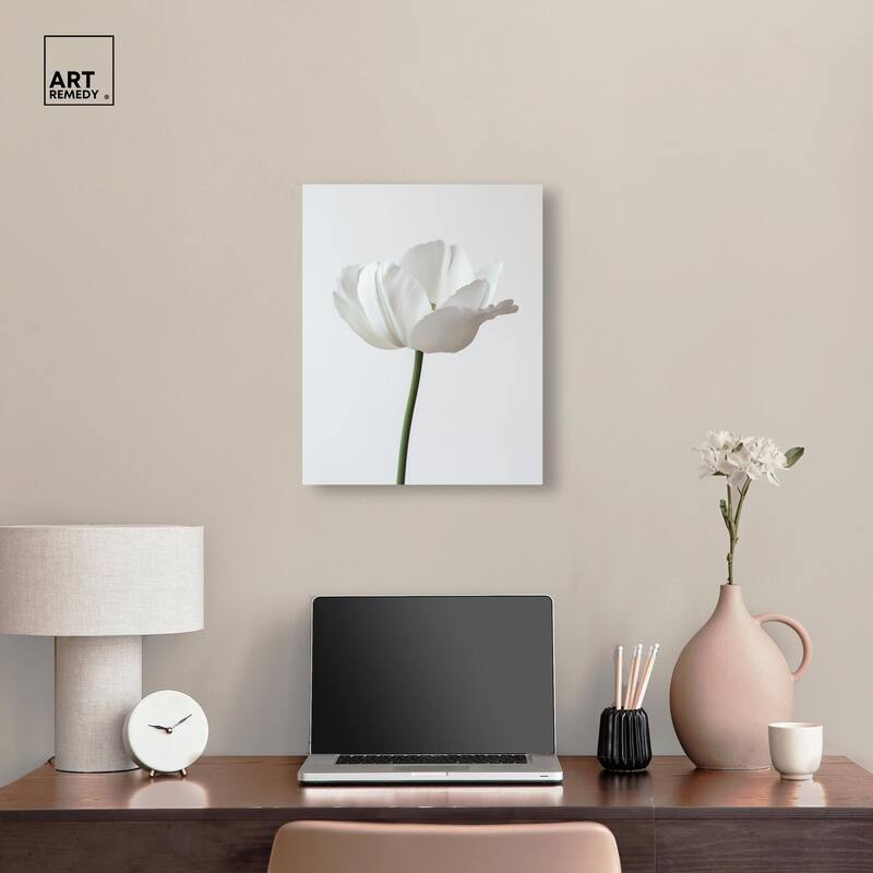 Pearl Floret Canvas by Art Remedy, Gallery Wrapped