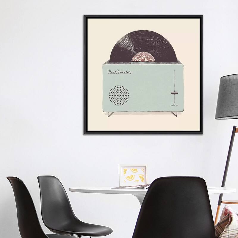iCanvas "High Fidelity" by Florent Bodart Framed