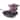 BergHOFF Neo 3pc Cast Iron Cookware Set, Grill Pan & Round Dutch Oven, Purple