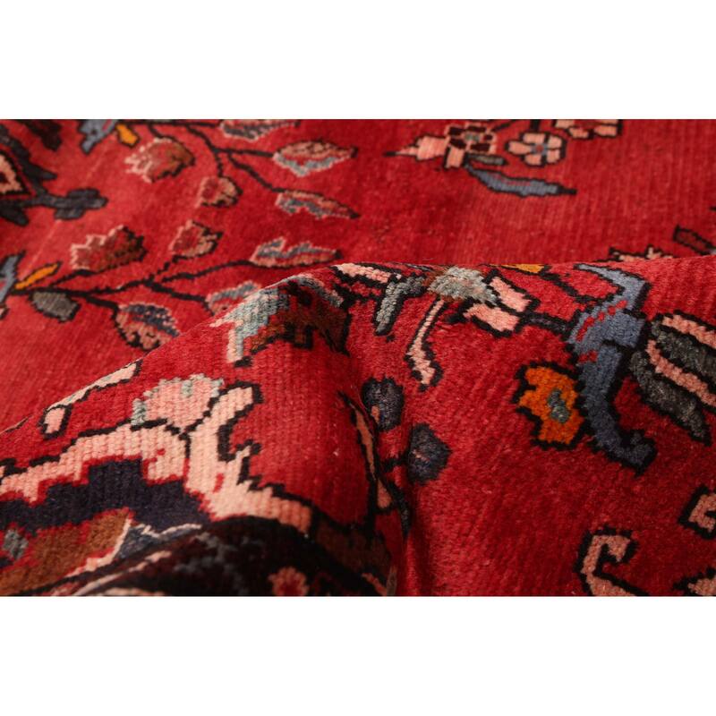 ECARPETGALLERY Hand-knotted Andelz Red Wool Rug - 3'10 x 9'9