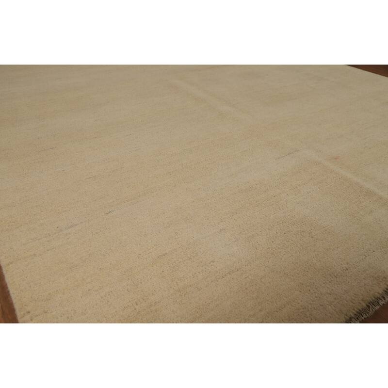 Gabbeh Modern Area Rug Hand-Knotted Wool Carpet - 6'2"x 9'8"