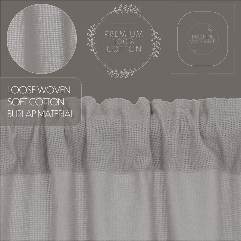Burlap Dove Grey Tier Set of 2 L36xW36