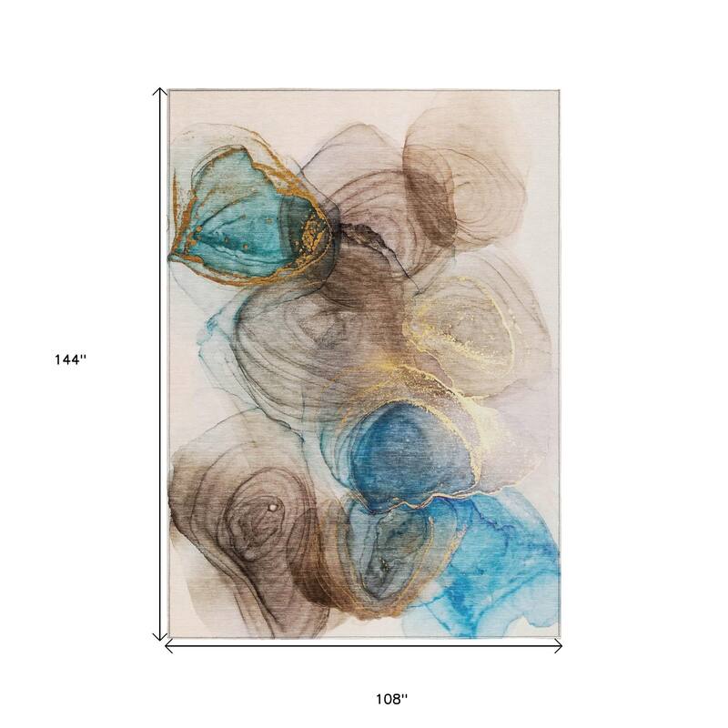 Elfi Artistic Abstract Weather Resistant Versatile Elegance Outdoor Rug