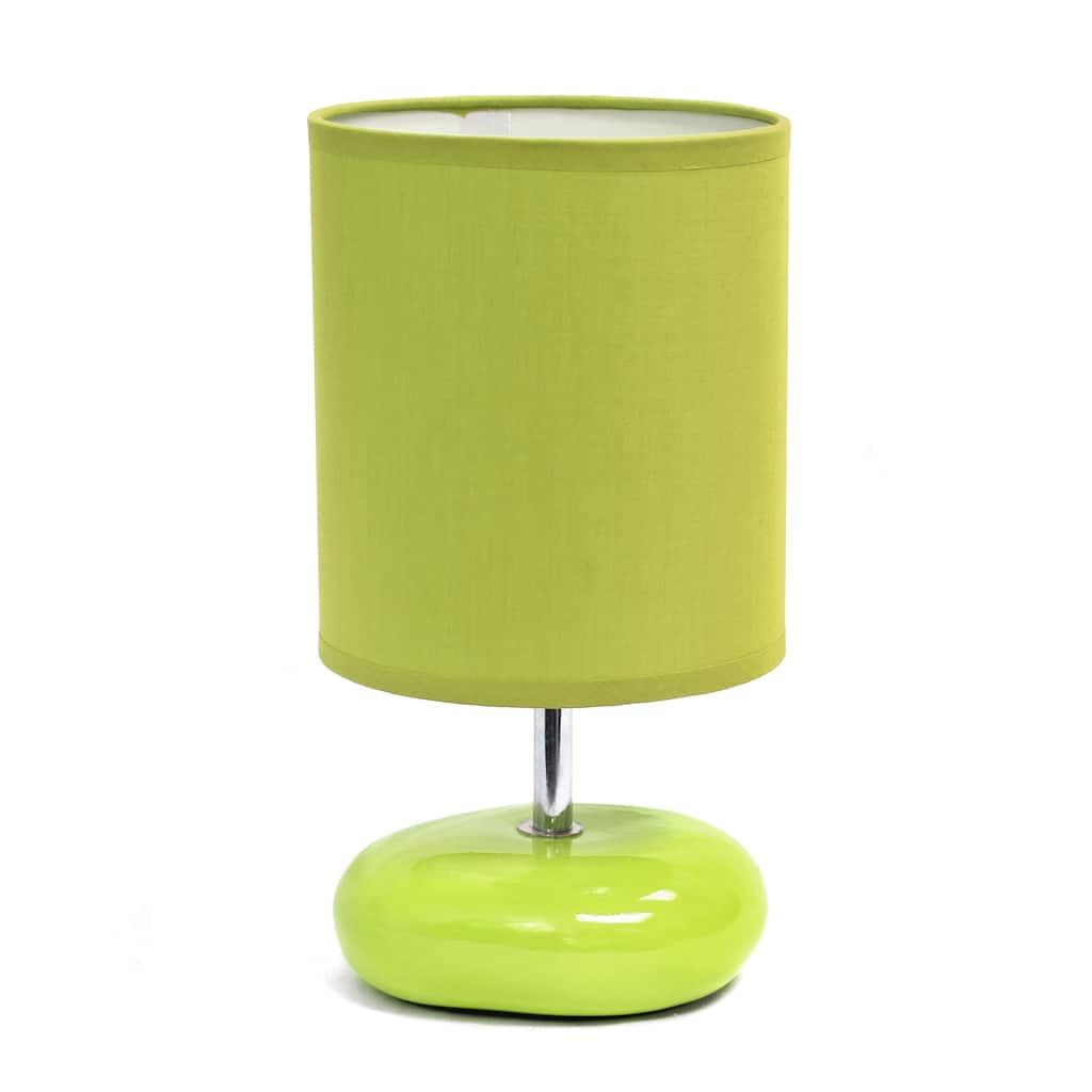 Bedside Stone Table Lamp - 10.25" - Green