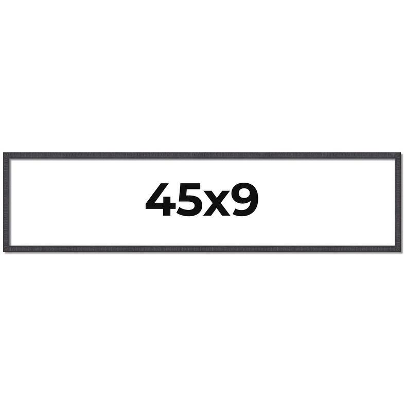 45x9 Frame Brown Solid Wood Picture Frame - Complete Modern Photo