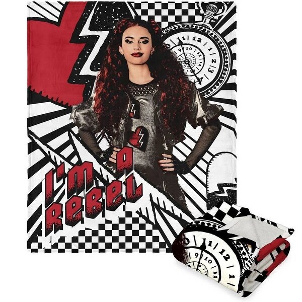 Disney Descendants 4 Silk Touch Sherpa Throw Blanket - Bed Bath