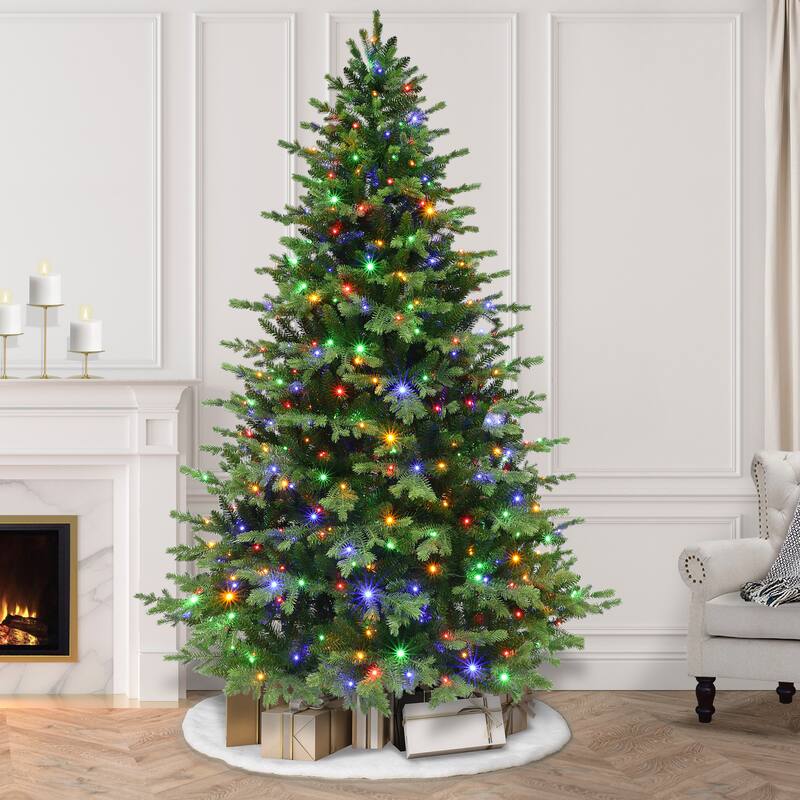 Puleo International 7.5 ft. Pre-Lit Artificial Chatham Fir Tree