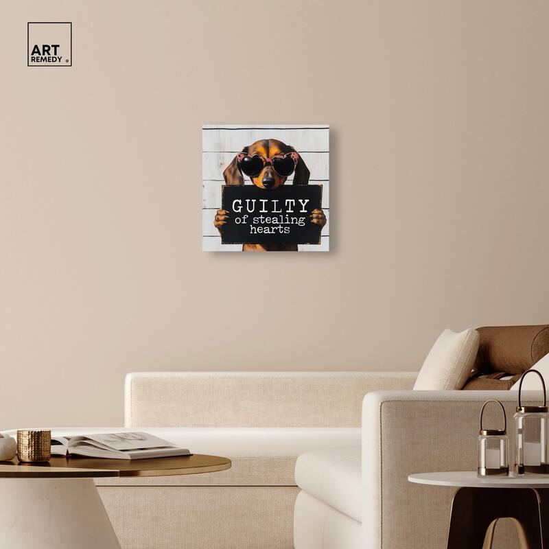 Guilty of Stealing Hearts Canvas by Art Remedy, Gallery Wrapped