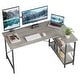 preview thumbnail 22 of 113, Small L Shaped Desk with Storage Shelves Corner Computer Desk