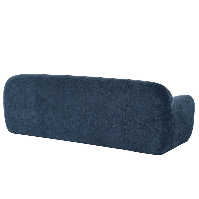 85.8"Wide Chenille Fabric 3-Seater Sofa, Full Sponge Compression Design,With Powder-Free Foam,Pocket Spring For Extra Comfort