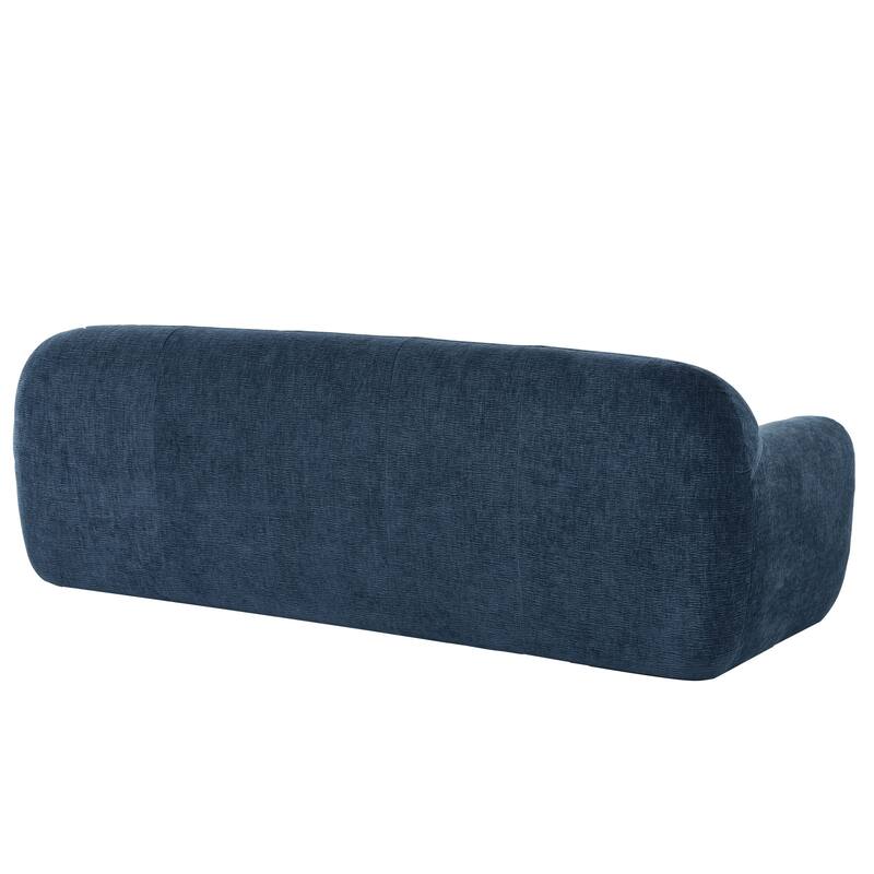 85.8 Inch Chenille 3-Seater Sofa with Powder-Free Foam,Pocket Spring for Extra Comfort