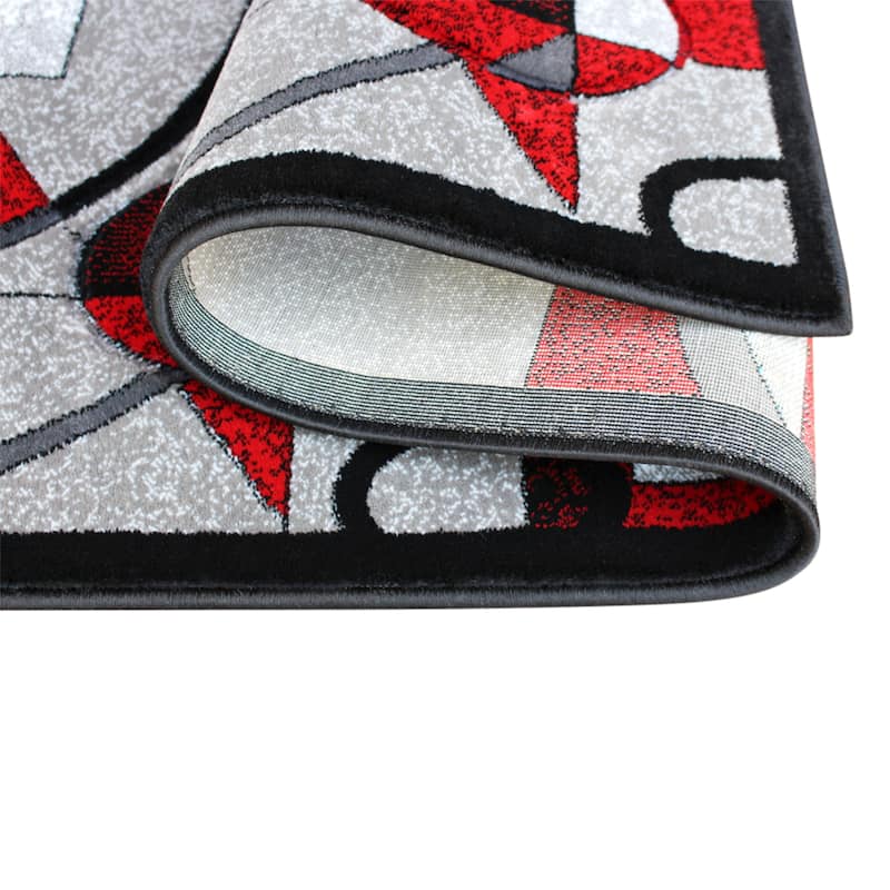 Modern Geometric Abstract Area Rug