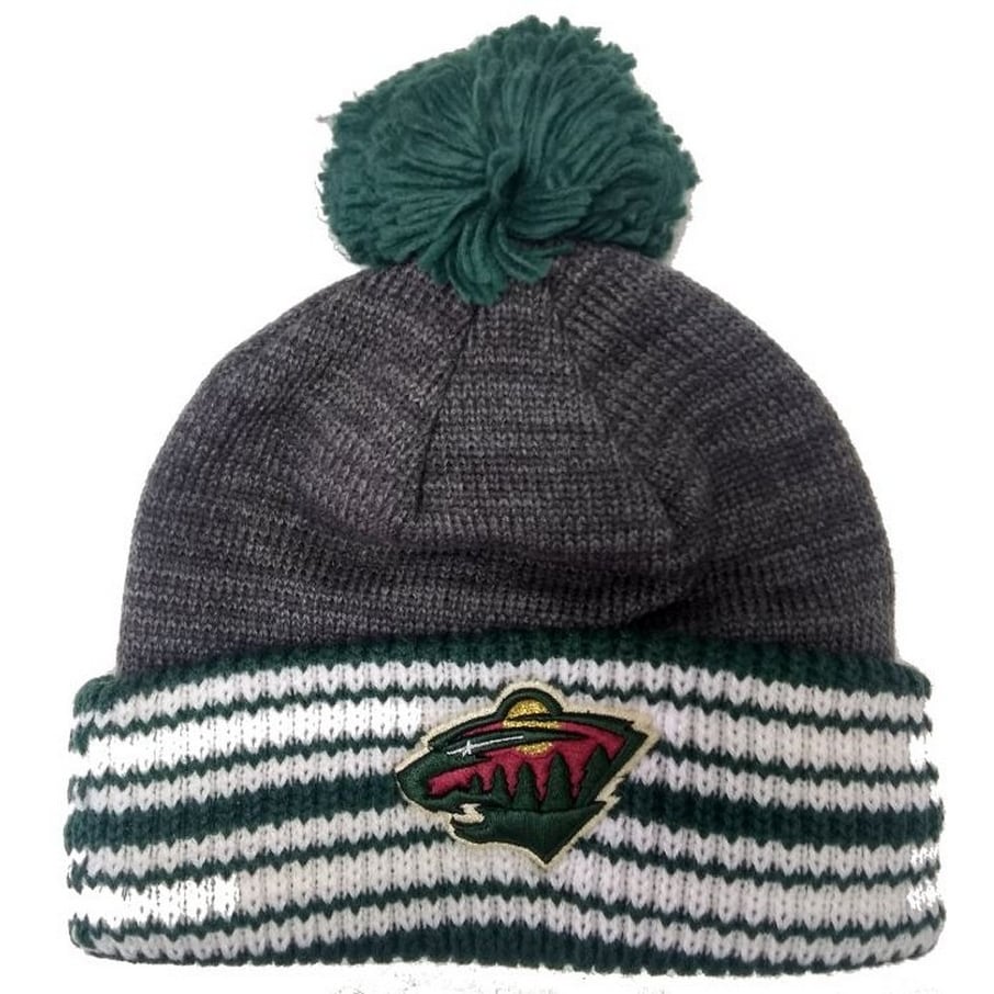 Shop Adidas Men S Nhl Minnesota Wild Stocking Knit Hat Beanie