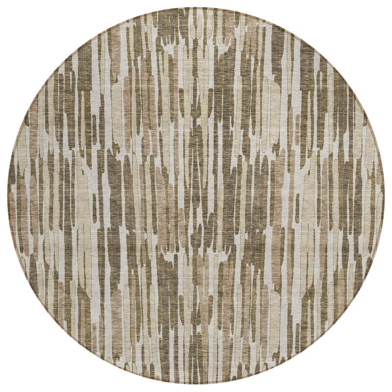Machine Washable Indoor/ Outdoor Chantille Abstract Watercolor Rug