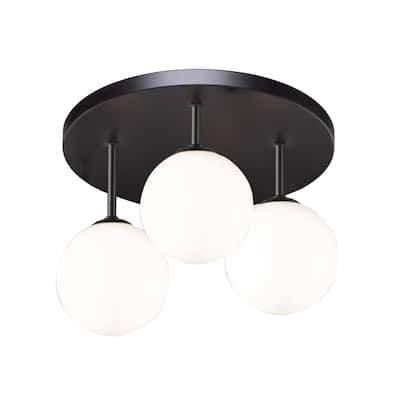 Comet 3 Light Semi Flushmount