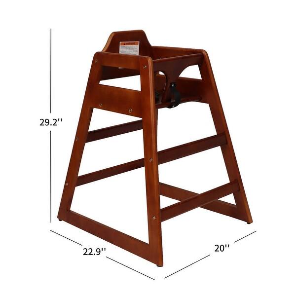 dimension image slide 1 of 3, Wooden Feeding Baby Booster Chair