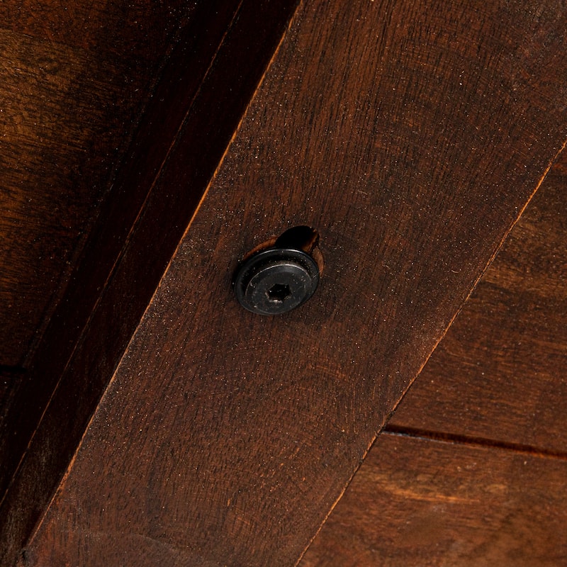 Elegant Acacia Wood Rectangular Dining Table - 79.0"L x 36.0"W x 30.0"H