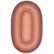 preview thumbnail 97 of 146, SAFAVIEH Handmade Braided Chandrima Cotton Rug 3' x 5' Oval - Orange/Rust