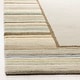 preview thumbnail 3 of 2, Martha Stewart by SAFAVIEH Striped Border Wool Rug - Tadpole Green - 2' 3" x 8'