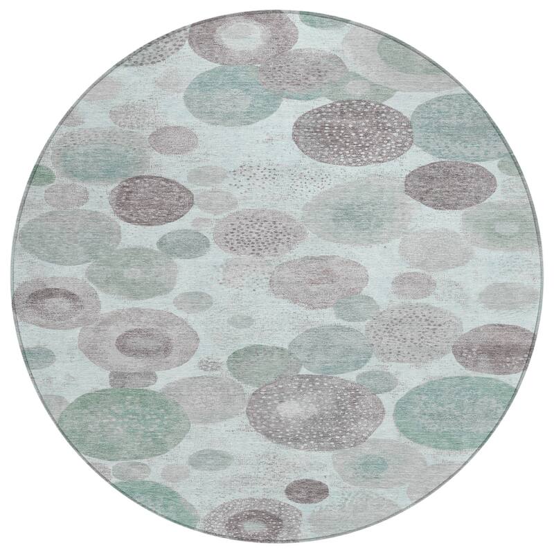 HomeRoots Geometric Transitional Rectangle Outdoor Rug
