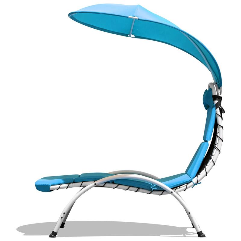 Costway Chaise Lounge Chair with Canopy Hammock Chair with Canopy