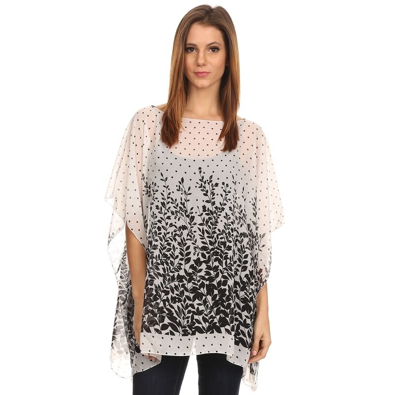 Lightweight Poncho Deep Red Leopard A soft warm woollen blend summer top.