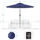 preview thumbnail 29 of 57, BONOSUKI LED Patio 9Ft Market Umbrella,Outside Deck Table Umbrella